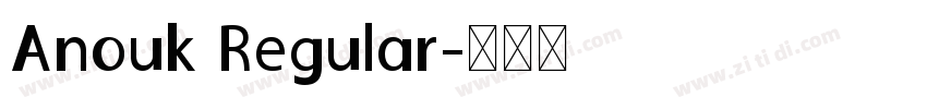 Anouk Regular字体转换